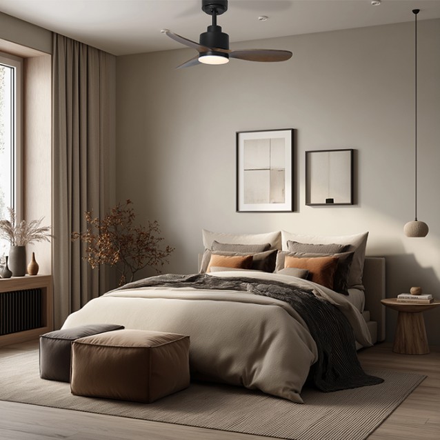 LIFE SOLANO NATURE Ανεμιστήρας οροφής DC 36” με LED φωτιστικό και τηλεχειριστήριο, 33W