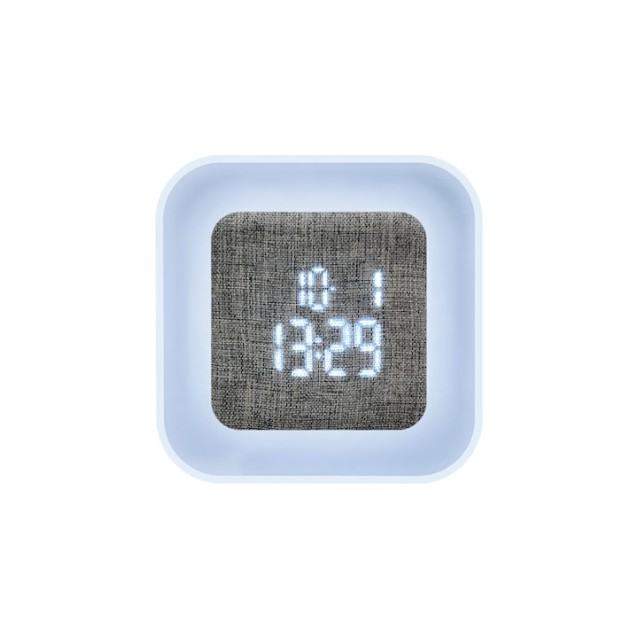 LIFE TWILIGHT Ψηφιακό ρολόι-ξυπνητήρι με υφασμάτινη οθόνη LED και φωτάκι νυκτός
