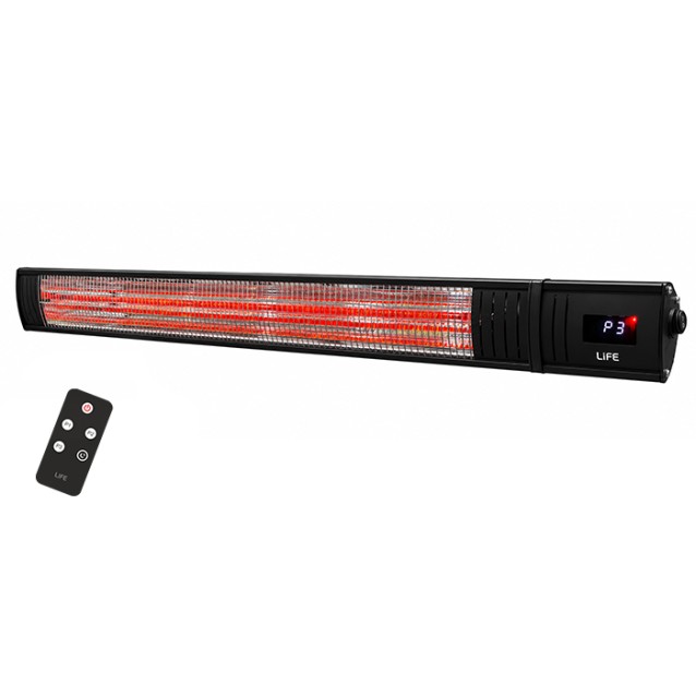 LIFE PROHEAT100 Επιτοίχια θερμάστρα επαγγελματικού τύπου μήκους 100cm, με λάμπα Carbon Fiber και τηλεχειριστήριο, 2000W LIFE PROHEAT100 Επιτοίχια θερμάστρα επαγγελματικού τύπου μήκους 100cm, με λάμπα Carbon Fiber και τηλεχειριστήριο, 2000W