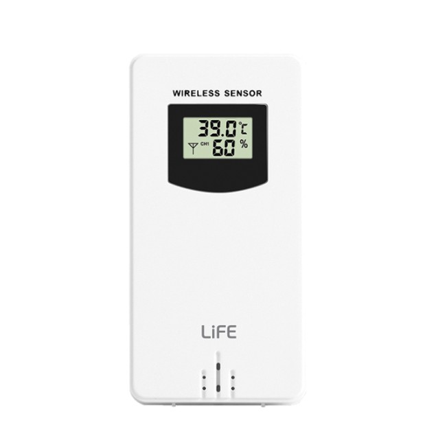 LIFE ALPINE Μετεωρολογικός σταθμός με ασύρματο εξωτερικό αισθητήρα, έγχρωμη οθόνη 4.8" και ρολόι/ξυπνητήρι