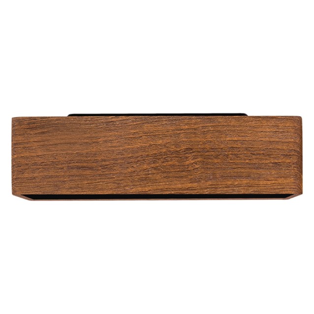 LIFE NOBLE SAPELE Ξύλινο ψηφιακό θερμόμετρο/υγρόμετρο εσωτερικού χώρου με ρολόι, ξυπνητήρι και ημερολόγιο.