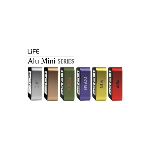 LIFE ALU MINI Ψηφιακό θερμόμετρο και υγρόμετρο εσωτερικού χώρου, με πλαίσιο αλουμινίου σε ultra violet χρώμα