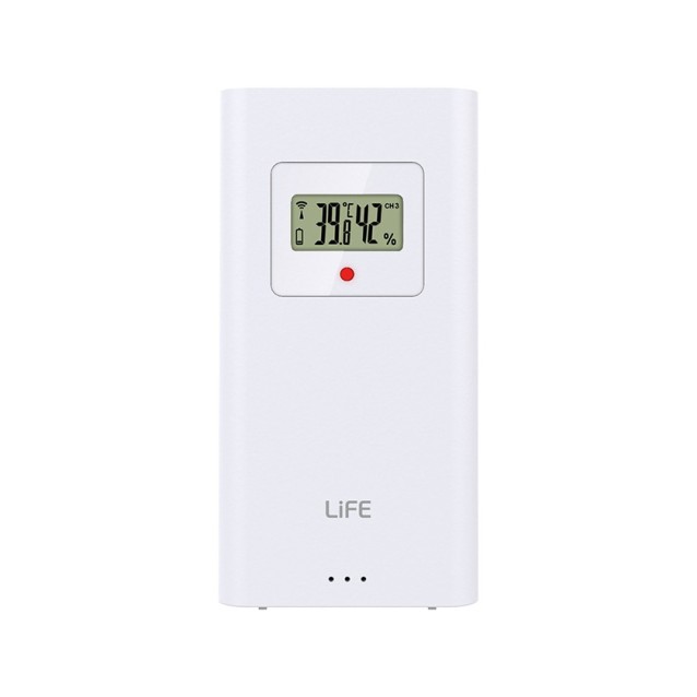 LIFE SUBTROPICAL Μετεωρολογικός σταθμός με frameless οθόνη και ασύρματο εξωτερικό αισθητήρα