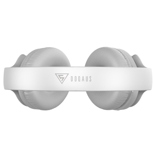 DOQAUS headphones DESIGN 1, ασύρματα & ενσύρματα, Φ40mm, 600mAh, γκρι