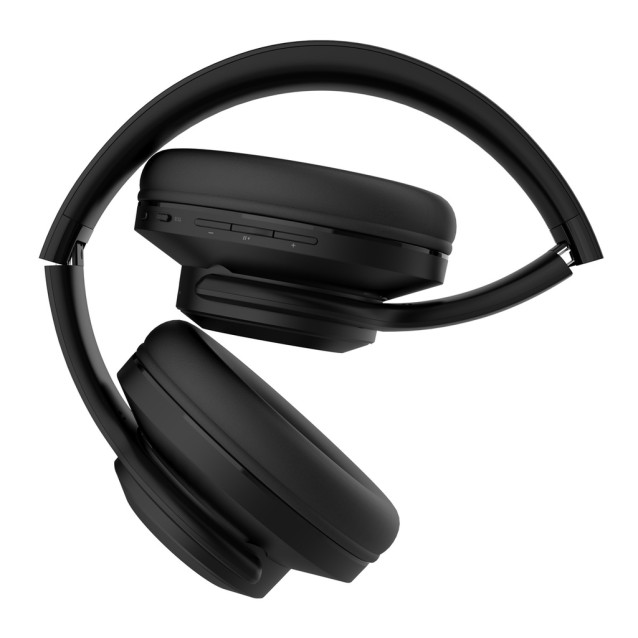 DOQAUS headphones DESIGN 2, ασύρματα & ενσύρματα, Φ40mm, 600mAh, μαύρα
