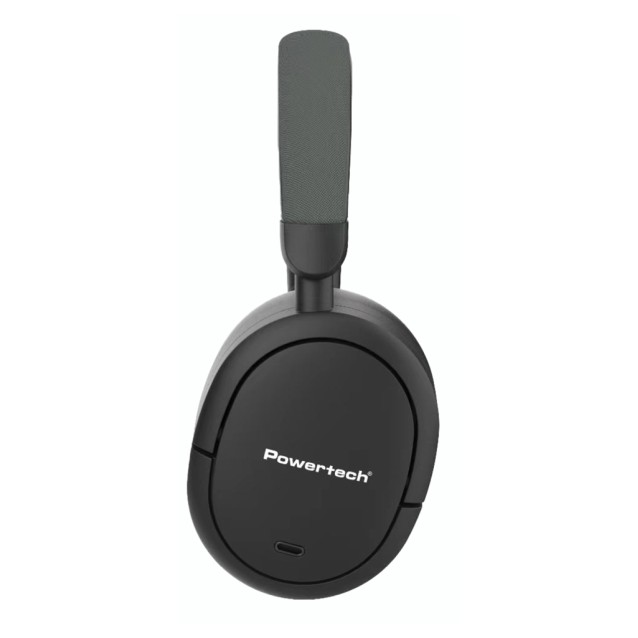 POWERTECH headphones PT-1462, ενσύρματα & ασύρματα, ANC & ENC, 40mm, 300mAh, μαύρα