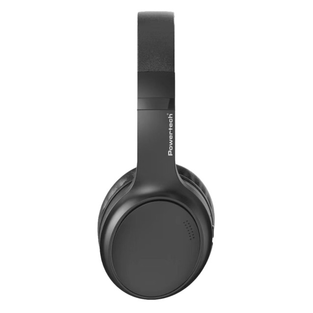 POWERTECH headphones PT-1463, ενσύρματα & ασύρματα, ANC, 40mm, 500mAh, μαύρα