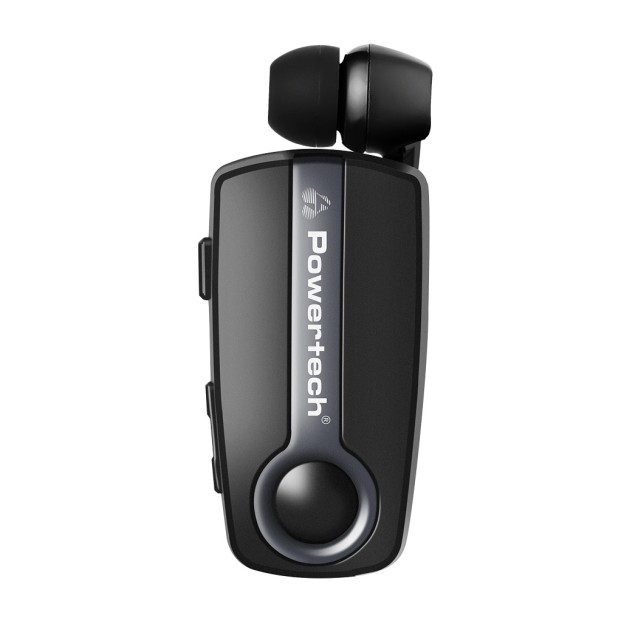 POWERTECH Bluetooth earphone Klipp 2 PT-998, multipoint, BT V5.1, γκρι