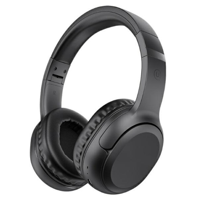 USAMS headphones YG23, ασύρματα & ενσύρματα, Φ40mm, 300mAh, μαύρα