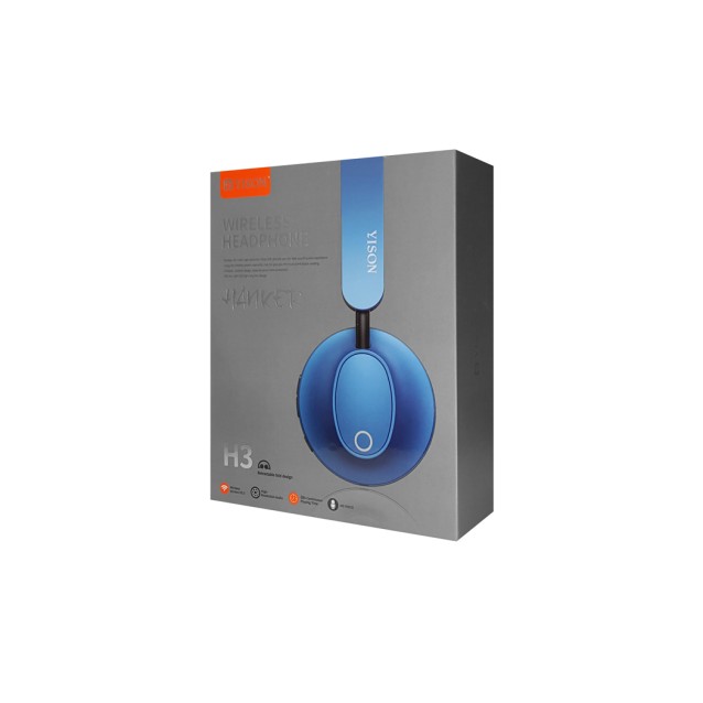 YISON headphones Hanker H3, wireless & wired, BT 5.0, 40mm, μπλε