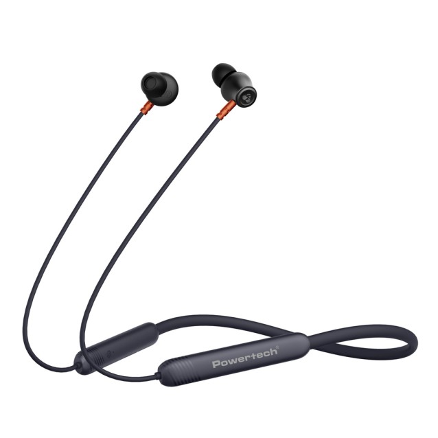 POWERTECH earphones PT-1228 με μαγνήτη, Bluetooth ENC 10mm 180mAh, μαύρα