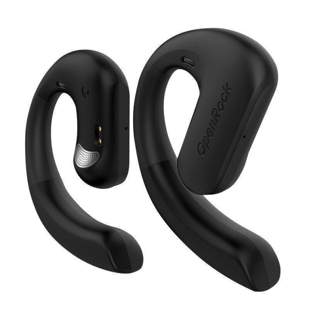 OPENROCKS earphones με θήκη φόρτισης OpenRock S, Open Wearable Stereo, ANC, μαύρο, by OneOdio