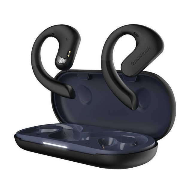 OPENROCKS earphones με θήκη φόρτισης OpenRock S, Open Wearable Stereo, ANC, μαύρο, by OneOdio