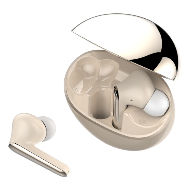 LDNIO earphones με θήκη φόρτισης T01, True Wireless, HiFi, χρυσά