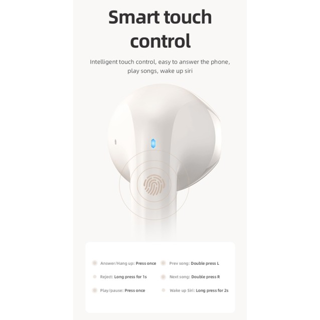 USAMS earphones με θήκη φόρτισης US-YO17, True Wireless, μαύρα
