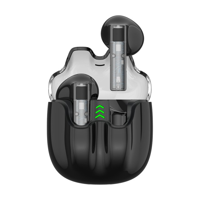 CELEBRAT earphones με θήκη φόρτισης TWS-W27, True Wireless, μαύρα