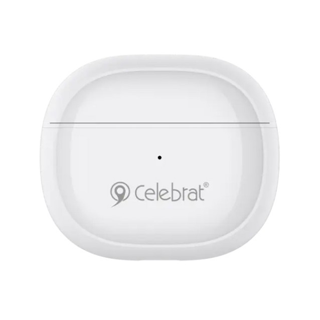 CELEBRAT earphones με θήκη φόρτισης W31, True Wireless, λευκά