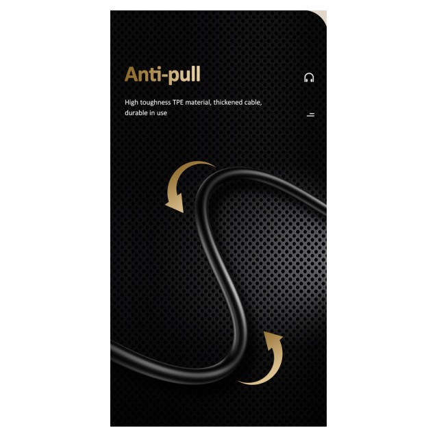 USAMS earphones με μικρόφωνο US-SJ482, Type-C, 10mm, 1.2m, πράσινα