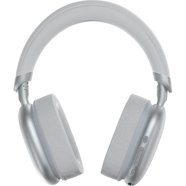 XO BE55 SILVER COLOR Ασύρματα Over-Ear ακουστικά με τεχνολογία ακύρωσης θορύβου (ANC), σε ασημί χρώμα