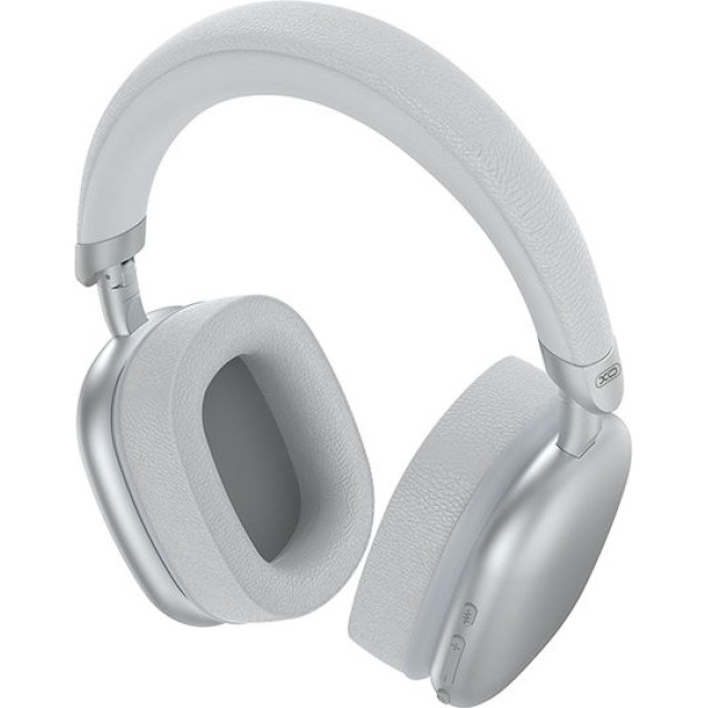 XO BE55 SILVER COLOR Ασύρματα Over-Ear ακουστικά με τεχνολογία ακύρωσης θορύβου (ANC), σε ασημί χρώμα
