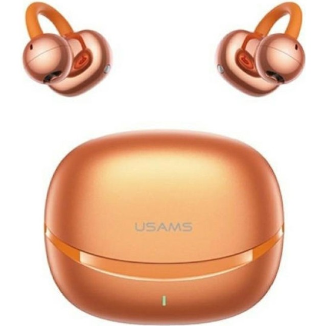 USAMS earphones με θήκη φόρτισης Echo R03, OWS, Φ11mm, 40/300mAh, πορτοκαλί USAMS earphones με θήκη φόρτισης Echo R03, OWS, Φ11mm, 40/300mAh, πορτοκαλί