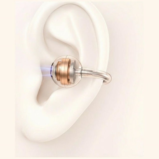 USAMS earphones με θήκη φόρτισης Echo R03, OWS, Φ11mm, 40/300mAh, μπλε