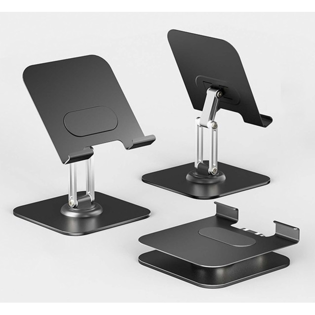 POWERTECH επιτραπέζια βάση για tablet PT-1494, foldable, μαύρη