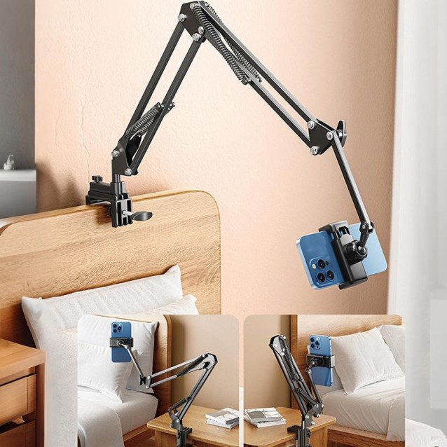 KAKUSIGA βάση γραφείου για smartphone KSC-1746 με βραχίονα, μαύρη