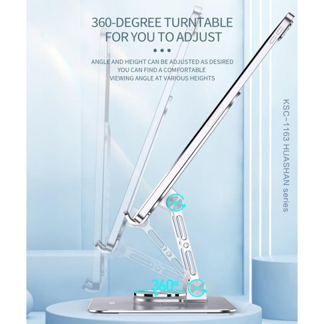 KAKUSIGA επιτραπέζια βάση tablet KSC-1163 έως 13", foldable, γκρι