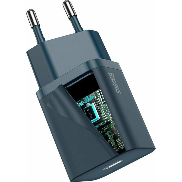 BASEUS SUPER SI ΦΟΡΤΙΣΤΗΣ ΓΡΗΓΟΡΗΣ ΦΟΡΤΙΣΗΣ, 20W, ΜΠΛΕ