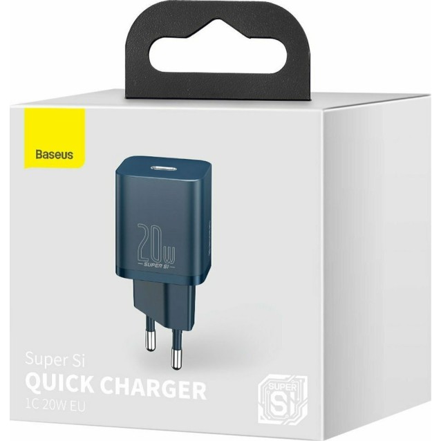 BASEUS SUPER SI ΦΟΡΤΙΣΤΗΣ ΓΡΗΓΟΡΗΣ ΦΟΡΤΙΣΗΣ, 20W, ΜΠΛΕ