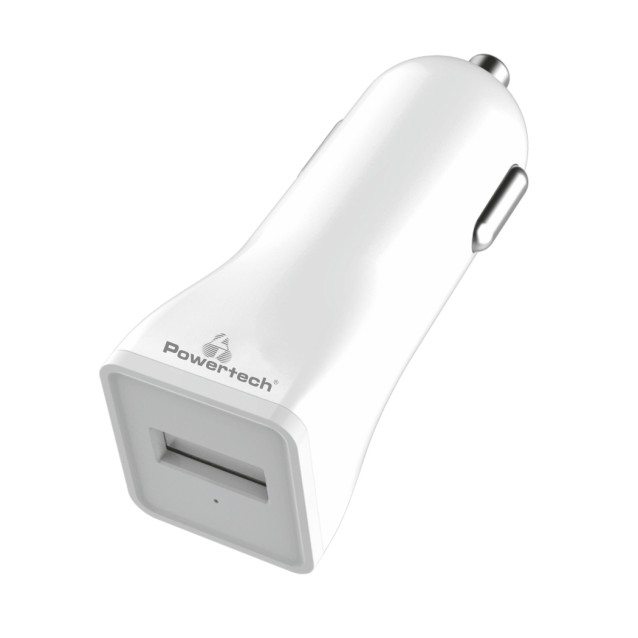 POWERTECH Φορτιστής Αυτοκινήτου PT-762, 1x USB, 1A, λευκός