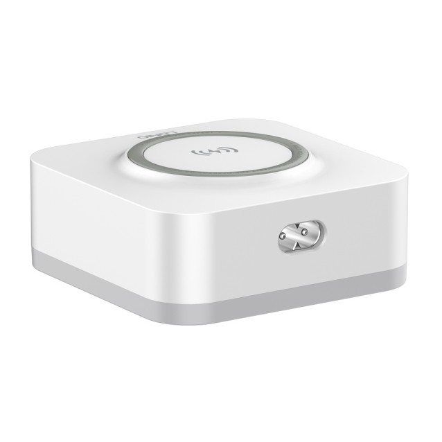 LDNIO σταθμός φόρτισης AW004, USB-C/3x USB/wireless, 32W, PD/QC, λευκός