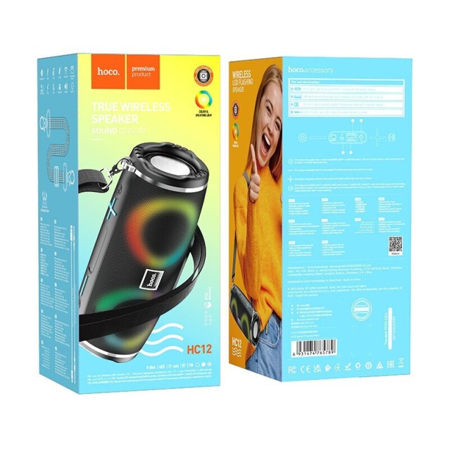 HOCO HC12 ΗΧΕΙΟ BLUETOOTH SPORTS, ΜΑΥΡΟ