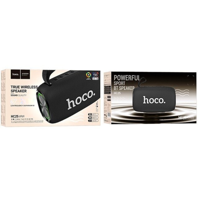 HOCO HC25 RADIANTE, BLUETOOTH ΗΧΕΙΟ, SPORTS, ΜΑΥΡΟ