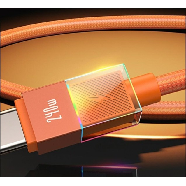 USAMS καλώδιο USB-C SJ775, 240W, 480Mbps, 1.2m, μαύρο