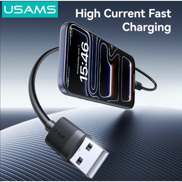 USAMS καλώδιο USB-C σε USB SJ777, 3A, 480Mbps, 1m, μαύρο