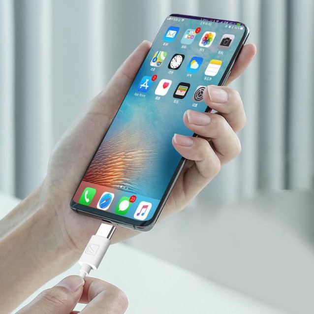 KAKUSIGA καλώδιο USB-C σε USB KSC-332, 2.4A, 480Mbps, 2m, λευκό