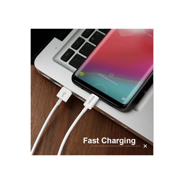 USAMS καλώδιο USB-C σε USB US-SJ285, 2A, 1m, λευκό