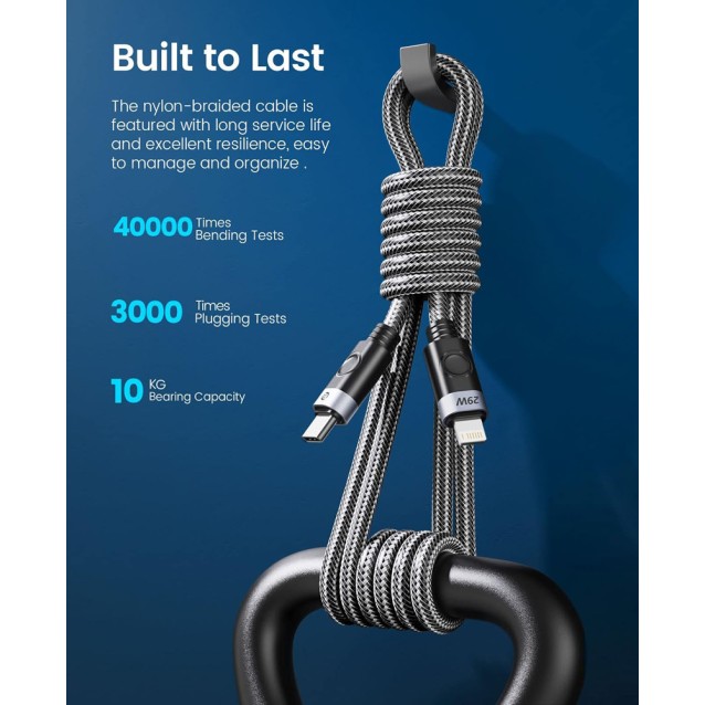 ORICO καλώδιο Lightning σε USB-C C2L, 29W, 480Mbps, 1m, μαύρο