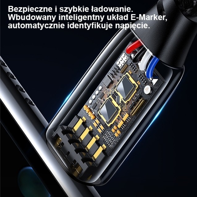 USAMS καλώδιο USB-C σε USB-C US-SJ580, 240W PD 3.1, 480Mbps, 1.2m, μαύρο