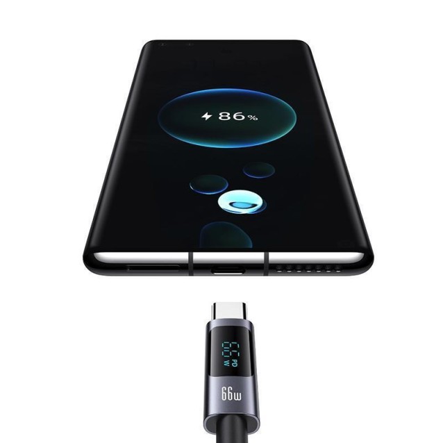 USAMS καλώδιο USB-C σε USB US-SJ673, 66W, 480Mbps, 1.2m, μαύρο