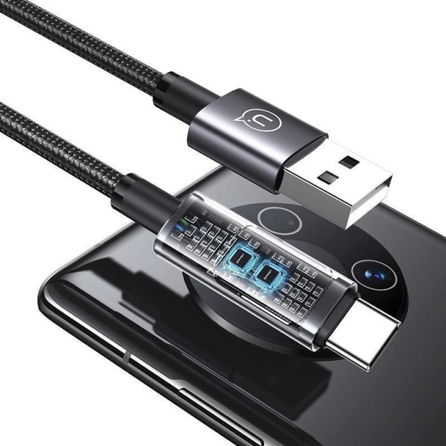 USAMS καλώδιο USB-C σε USB US-SJ673, 66W, 480Mbps, 1.2m, μαύρο