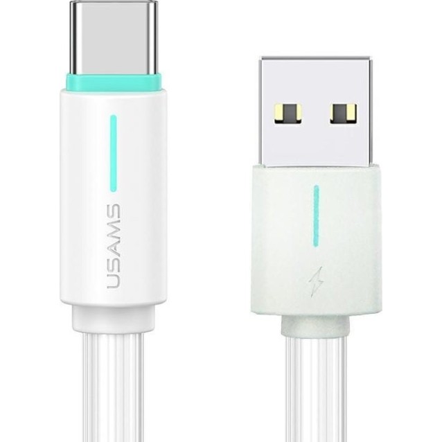 USAMS καλώδιο USB-C σε USB US-SJ732, 18W, 480Mbps, 1m, λευκό