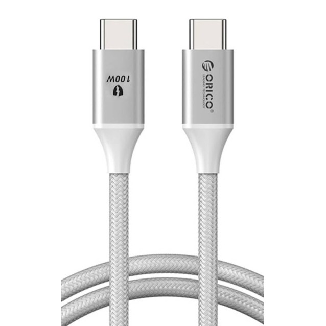 ORICO καλώδιο USB-C CDX-100CC, 100W, 480Mbps, 1m, λευκό