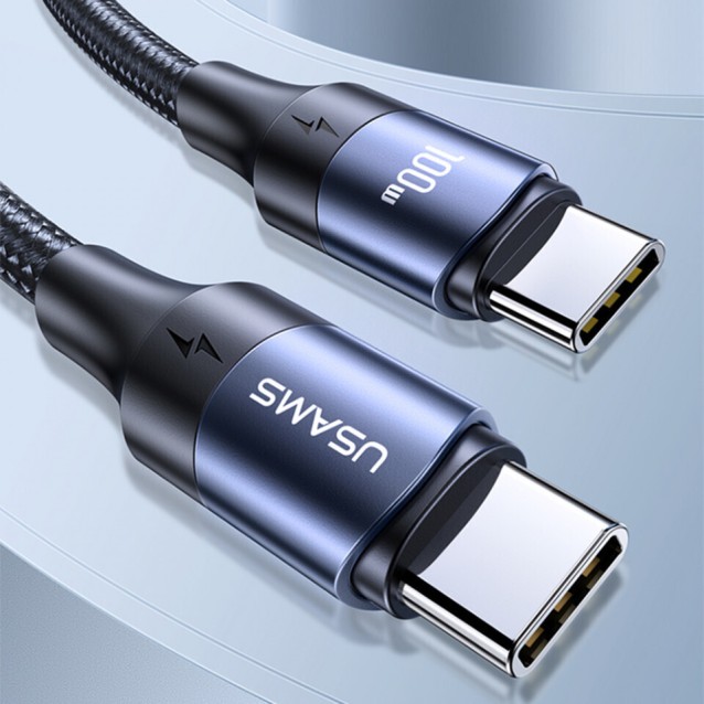 USAMS καλώδιο USB-C US-SJ526, 100W/5A, PD, 3m, μαύρο