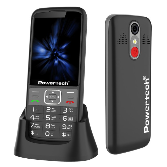 POWERTECH κινητό τηλέφωνο Sentry 3.36, 3.36", dual SIM, πλήκτρο SOS, μαύρο POWERTECH κινητό τηλέφωνο Sentry 3.36, 3.36", dual SIM, πλήκτρο SOS, μαύρο