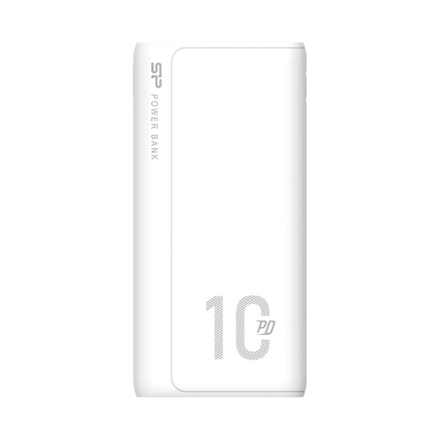 SILICON POWER power bank QP15, 10000mAh, 2x USB & USB Type-C, 3A, λευκό