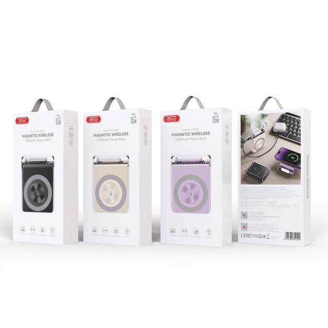 XO PR226 ΑΣΥΡΜΑΤΟ ΜΑΓΝΗΤΙΚΟ POWERBANK 15W + PD20W + QC20W , 10000mAh , ΛΕΥΚΟ