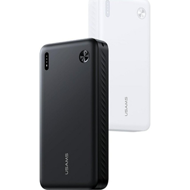 USAMS power bank CD254, 2x θύρες εξόδου, 20000mAh, 10W, μαύρο